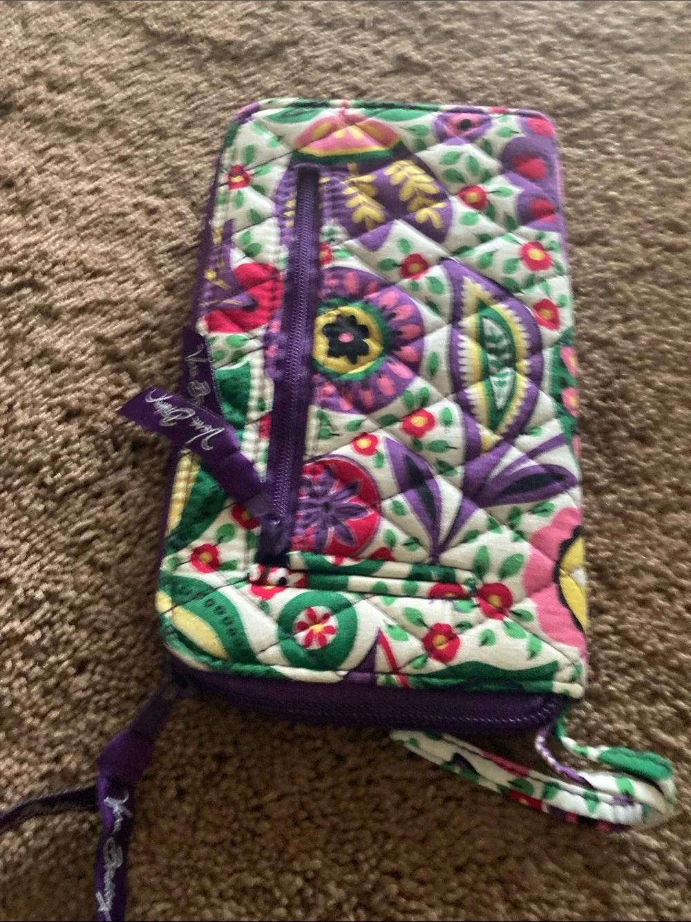 Vera Bradley Quilted Floral Multi-Color Wristlet Trio